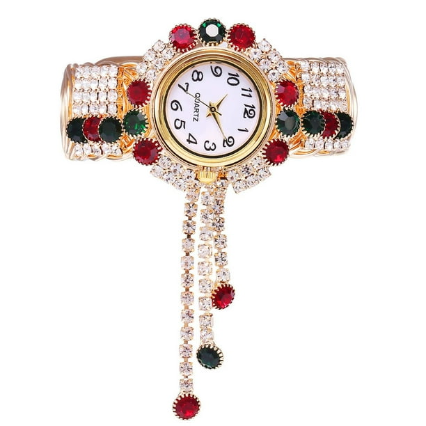 Reloj de cuarzo para mujer, relojes para mujer, reloj de pulsera con diamantes de imitación, relojes para mujer, reloj de pulsera para mujer, reloj femenino