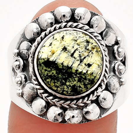 Natural Chrysotile 925 Sterling Silver Ring s.8 Jewelry R-1399 SDR232685