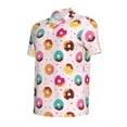 thumbnail image 2 of Rocae Donut for Men's Short Sleeve Polo Shirt, Quick Drying Performance Moisture Wicking Sports Men's Golf Shirt X-Large, 2 of 9