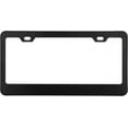 thumbnail image 2 of 2PCS License Plate Frame Holder, 2 Holes Matte Stainless Steel License Plate Cover with Mounting Accessories,Durable Rustproof Fits All License Plates in Canada. (Matte Black), 2 of 13