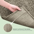 thumbnail image 5 of CHUN YI Non-Slip Bathroom Mat Absorbent Plush Polyester, 16"x24"+20"x32", Brown, 5 of 6