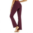 thumbnail image 4 of Womens Bootcut Yoga Pants with Pockets High Waist Workout Sports Gym Trousers, 4 of 6