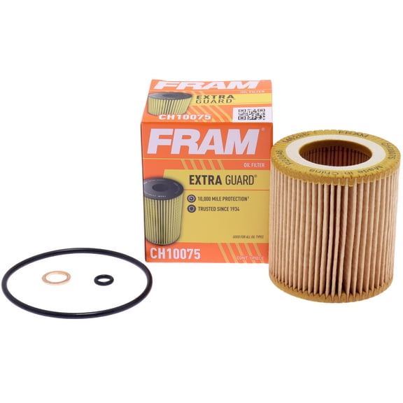 FRAM Extra Guard Filter CH10075, 10K mile Change Interval Oil Filter Fits select: 2007-2016 BMW 328, 2007-2017 BMW X3