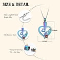 thumbnail image 3 of Personalize Heart in Heart with Birthstone Mom Memory Necklace Cremation Urn Pendant Cremation Jewelry for Ashes Keepsake Memorial Jewelry, 3 of 7