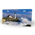 thumbnail image 2 of Yehwow Portland Head Lighthouse Metal Car Plate Decorative Aluminum License Plate Tag Sign, 2 of 5