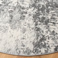 thumbnail image 4 of SAFAVIEH Tulum Kelsang Abstract Area Rug, 6'7" x 6'7" Round, Ivory/Charcoal, 4 of 8
