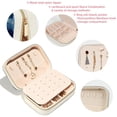 thumbnail image 3 of Starry Polar Bear Portable Velvet Earring Organizer with Removable Compartment, Necklace Holder, Jewelry Organizer, and Decorative Gift Box, 3 of 7
