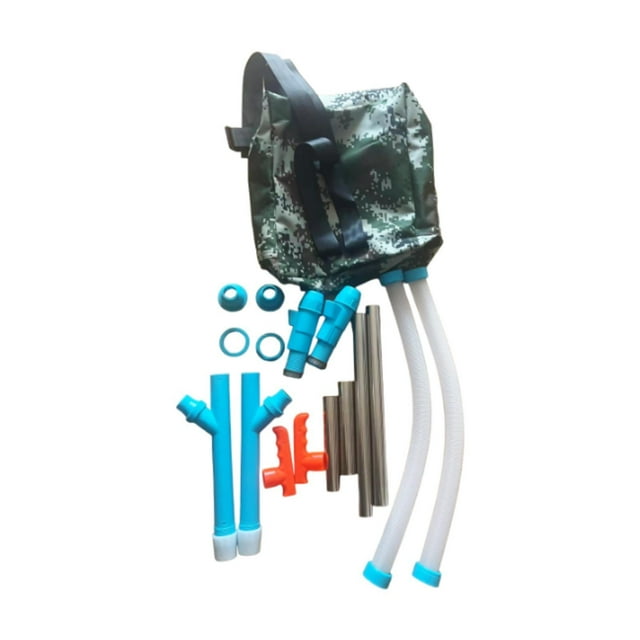 DOLITY Épandeur d'Engrais avec Sac à Dos Distributeur d'Engrais de Jardin Agricole en Acier Inoxydable