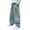 Light Blue, variant on KAUOD Baggy Jeans Boys Y2K Straight Wide Leg Denim Pants Teen Kids Casual Elastic Waist Loose Trousers Pockets Streetwear