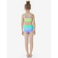 thumbnail image 6 of PatPat Girls Bikinis Set Ruffled Top and Bottom and Mermaid Tail 3 Pieces Swimsuits Set Sizes 2-8, 6 of 8