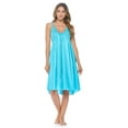 thumbnail image 2 of Casual Nights Women's Satin Lace Camisole Nightgown, 2 of 5