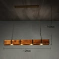 thumbnail image 2 of Ceiling Light Vintage Rustic Lamp Wood Beam Farmhouse Chandelier Pendant lamp for Living Rooms, Cafes, 2 of 17