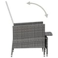 thumbnail image 5 of vidaXL Patio Furniture Set 2 Piece Sofa Chair with Coffee Table Poly Rattan, 5 of 11
