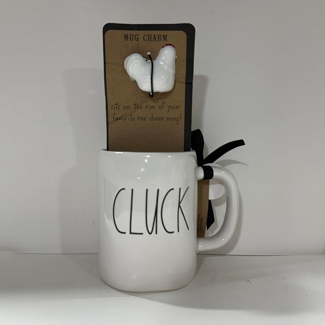 Rae - Dunn By Magenta *FARMHOUSE STYLE Coffee Mug and Products* (CLUCK Mug), Medium