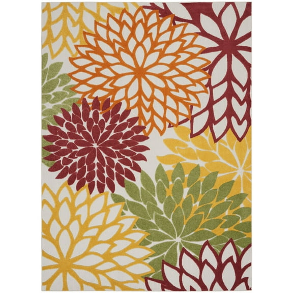 8â€™ x 11â€™ Red Warm Harvest Indoor Outdoor Area Rug