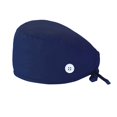 thumbnail image 1 of Sonducket Paquete de 3 gorros de operación Médicos Servicio de larga duración Pure Color Scrub Professional Surtido de colores Tie Back Sweatband Gorros Sombreros azul marino Sonducket AP008659-04, 1 of 6