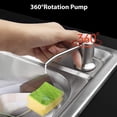 thumbnail image 2 of Dispensador de jabón líquido incorporado con botella de 300 ml, dispensador de jabón de espuma para fregadero, dispensador de jabón para platos de cocina, dispensador de detergente de acero inoxidabl TUNC Sencillez, 2 of 5