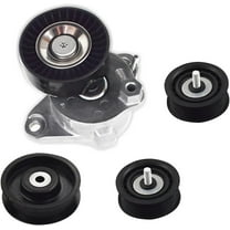 SEBLAFF Belt Tensioner W/ Pulley   Idler Pulley for Mercedes C300 C350 E350 ML350 (4pcs)