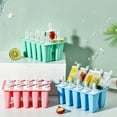 thumbnail image 6 of Kingfansion 10 Cavity ice lolly Molds with Sticks, BPA Free Ice Cream Maker for Homemade, Easy Release ice lolly  Molds for Kids, ice lolly  Molds for Freezer, 6 of 8