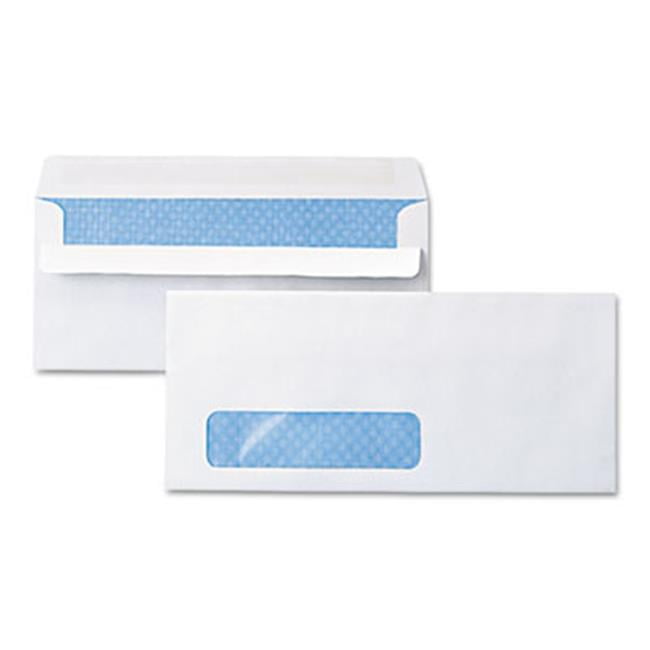 SelfSeal Business Envelope, Window, Security Tint, No.10, White, 500