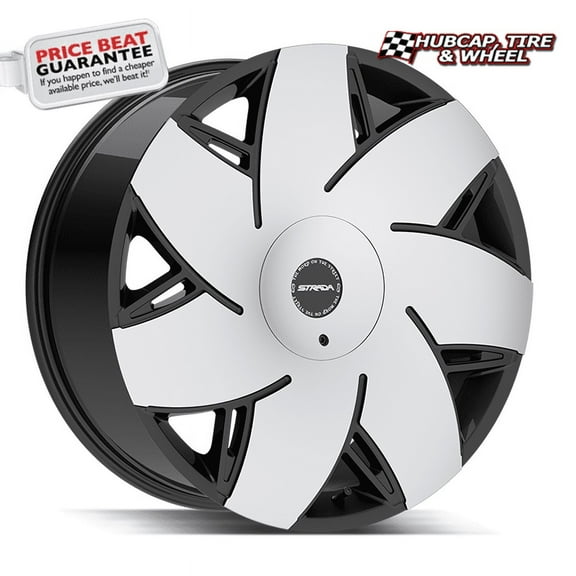 Strada Turbina Gloss Black Machined - 22X9-5X115 Bolt Pattern, 15mm Offset