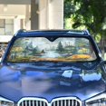 thumbnail image 4 of ALAZA Watercolor Forest Windshield Sun Shade Car Foldable Sun Visor Block UV Rays Protector 53"x23.5", 4 of 8