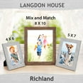 Langdon House 8x10 Rustic Brown Picture Frames, Farmhouse Style, 6 Pack, Richland Collection (US