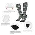 thumbnail image 6 of Lsque Cute Sloth Printed Crew Socks Men's Women's LightWeight Thin Casual Calf Socks ,Knee High Socks,Cotton Socks, 6 of 9