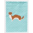 thumbnail image 1 of Carolines Treasures BB8044CHF Weasel Blue Check Flag Canvas House, 1 of 4