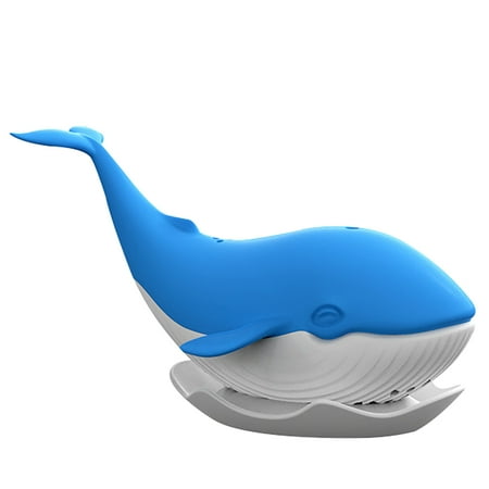 

Loose Tea Strainer Silicone - Reusable Whale Tea Infuser Tea Filter with Tray