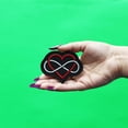 thumbnail image 2 of Polyamorous Love Symbol Patch LGBTQ+ Embroidered Iron On, 2 of 2