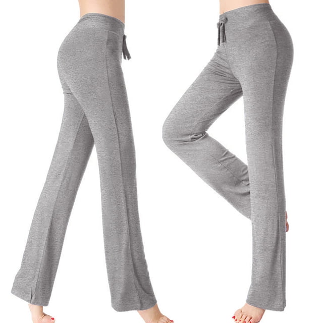 AherBiu Sweatpants for Womens High Waisted Drawstring Slim Fitted Casual Trousers Fall Solid Color Workrout Yoga Pants