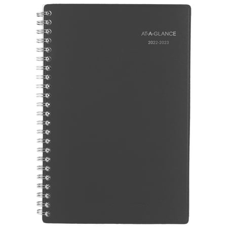 UPC: 0038576767638 | AT-A-GLANCE DayMinder Academic 2022-2023 Weekly Monthly Planner  Charcoal  Small  5  x 8