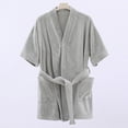 thumbnail image 6 of Fengactive Women's Short Sleeve Plush Robe - Cozy Warm Short Bathrobe Soft Nightgown Sleepwear with Pockets, 6 of 6
