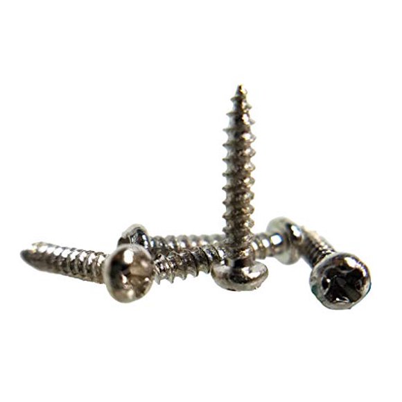 C. B. Gitty Crafter Supply #2 x 3/8-Inches Silver Round Head Philips Screws(Pack of 100)