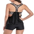 thumbnail image 2 of Ensemble Tankini d'Été pour Femmes, Débardeur à Encolure Dégagée Rembourré et Short de Bain, 2 of 6