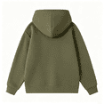 thumbnail image 6 of Domzest Boys & Girls Plain Hoodies Casual Long Sleeve Loose Fit Hooded Sweatshirt 2026 Trendy Basic Pullover Sweatshirts Army Green 150 Age:11-12Y, 6 of 6