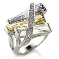 thumbnail image 2 of Luxe Jewelry Designs Women's Rhodium Plated Ring with Multi Color Cubic Zirconia Stones - Size 8, 2 of 2