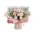 thumbnail image 2 of Ramo de flores de ganchillo hecho a mano con flores artificiales, ramo de punto para boda/ Rosa claro, 2 of 9