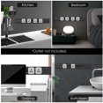 thumbnail image 2 of Yeacher Electrical Outlet Track Surface Mounted Power Outlet Track 60cm Aluminum Alloy Kitchen Sockets Track Wall Outlet Extension Sliding Rail Works with Movable Power Outlet, 2 of 8