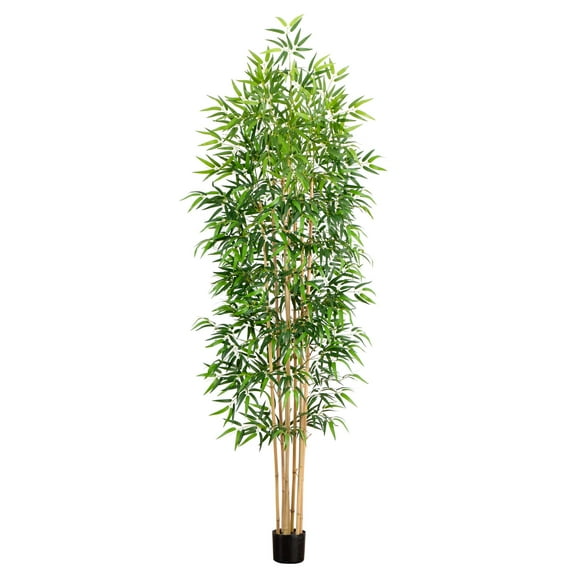 Nearly Natural Bamboo Artificial Potted Tree - 9' - Green
