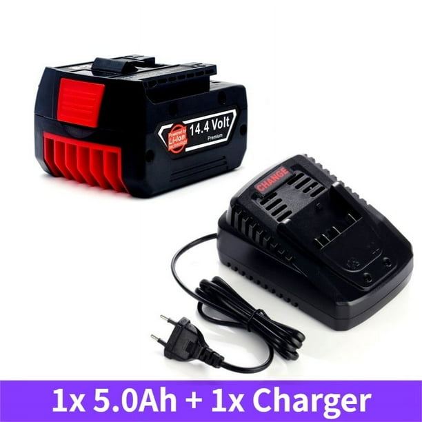 Batería Recargable para Herramienta Eléctrica Bos*ch 14.4V 6.0Ah para GBH GDR GSR DDS180 BAT614G (KC) Batería de Reemplazo Li-ion