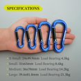 thumbnail image 4 of czcpp-2-Pack 8-Shaped Carabiner Clips Keychain, Spring Snap Caribeener, Aluminum Buckle Hook Accessories, 4 of 4