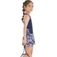 thumbnail image 3 of renvena Kids Girls 2PCS Tennis Skateboard Uniform Racer Back Vest Top with Built-in Shorts Golf Skorts Outfit Color Block 8, 3 of 7