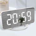 thumbnail image 3 of Digital Alarm Clock LED Mirror Electronic Clocks Dual USB Charge Modern Clocks, 3 of 4