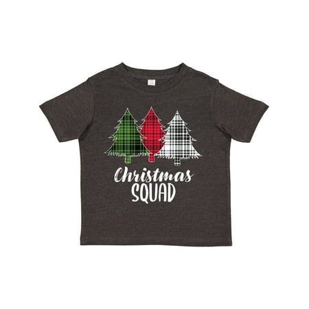 

Inktastic Christmas Squad with Plaid Trees Gift Toddler Boy or Toddler Girl T-Shirt