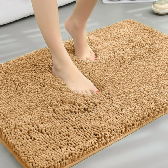 Muddy Cat Rug - Super Absorbent Microfiber Mat for Mucky Paws & Wet Shoes | Non-Slip, Machine Washable Pet Rug | Quick Dry Chenille Entryway Mat for Indoor Outdoor(Seen on TV)Beige Yellow,35"X24".