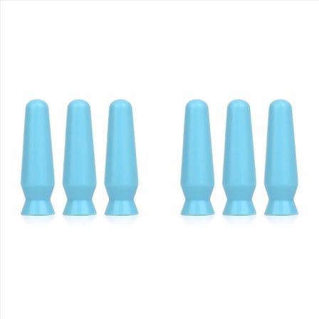 Scleral Lens Remover and Inserter Pack of 6, Ventless Contacts Removal Tool for Hard Contact Lenses & Prosthetic Eyes,6 x Ventless Contacts Removal Tool,Blue