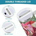thumbnail image 5 of DIXRUYEE Steel Water Bottles Tumbler Creative Radiant Bloom Pattern 40oz/30oz, 5 of 9