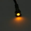 thumbnail image 5 of Uxcell AC/DC 12V/24V 6mm Flush Panel Mount Yellow Indicator Light with 150mm Cable, 3 Pack, 5 of 5